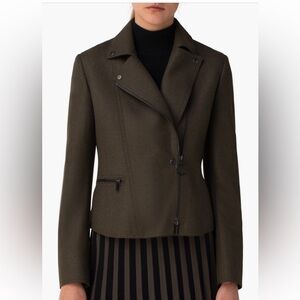Akris Punto Angora Blend Moto Jacket